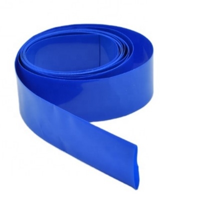 Goede prijs 70mm krimpt Plastic Buis 0.08mm van pvc Blauwe Hitte Omslagbuizenstelsel online