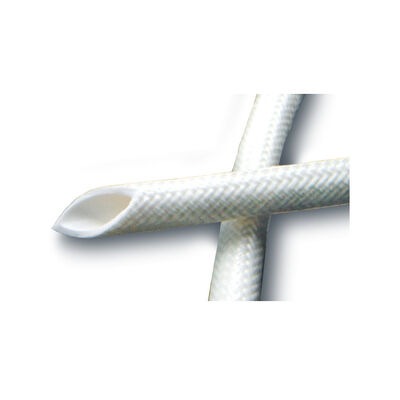 Goede prijs Excellent Tear Strength Silicone Fiberglass Sleeve 50mm Width Heat Resistant Insulation Sleeve Ideal for Cable Harness and Wire Protection online