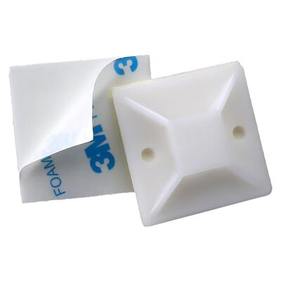 Goede prijs Ashan 25*25mm Nylon PA66 Sterk Zelfklevende Kabelbinders voor Kabelbeheer en Kabelclips online