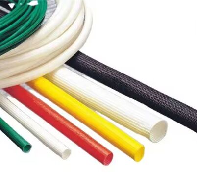 Goede prijs Uitstekende verouderingsbestendigheid Silicone glasvezel mouw met hoge flexibiliteit en 200 ° C nominale temperatuur voor industriële isolatie online
