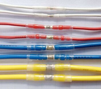 Goede prijs Wirerange 22-10 AWG Verwarmingsverminder Geel en Blauw Waterdicht Draadverbinders voor elektrische bedradingstoepassingen online