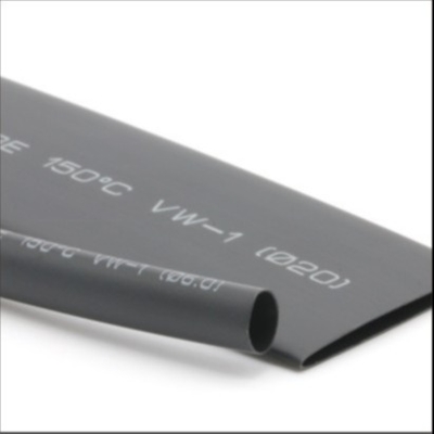 Goede prijs 2.4mm de Hitte krimpt Isolatiebuis Fluoroelastomer, krimpt de Zwarte Dunne Muurpolyolefin Hitte Buizenstelsel online
